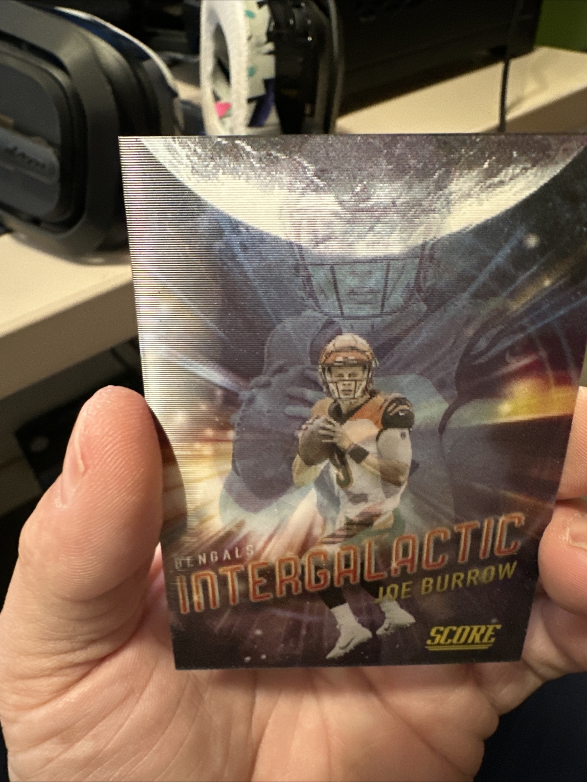 2021 Panini Score Joe Burrow Intergalactic 3D Insert #18