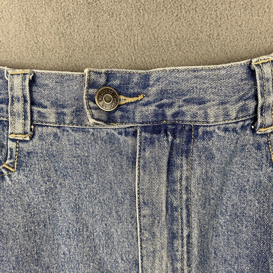 Falda midi de mezclilla Cherokee vintage talla 8 azul jean años 80 tala pradera cabaña Foto 4 de 4