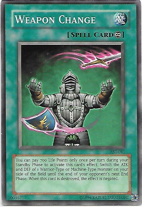 WEAPON CHANGE AST-041 Yu Gi Oh! Card NM