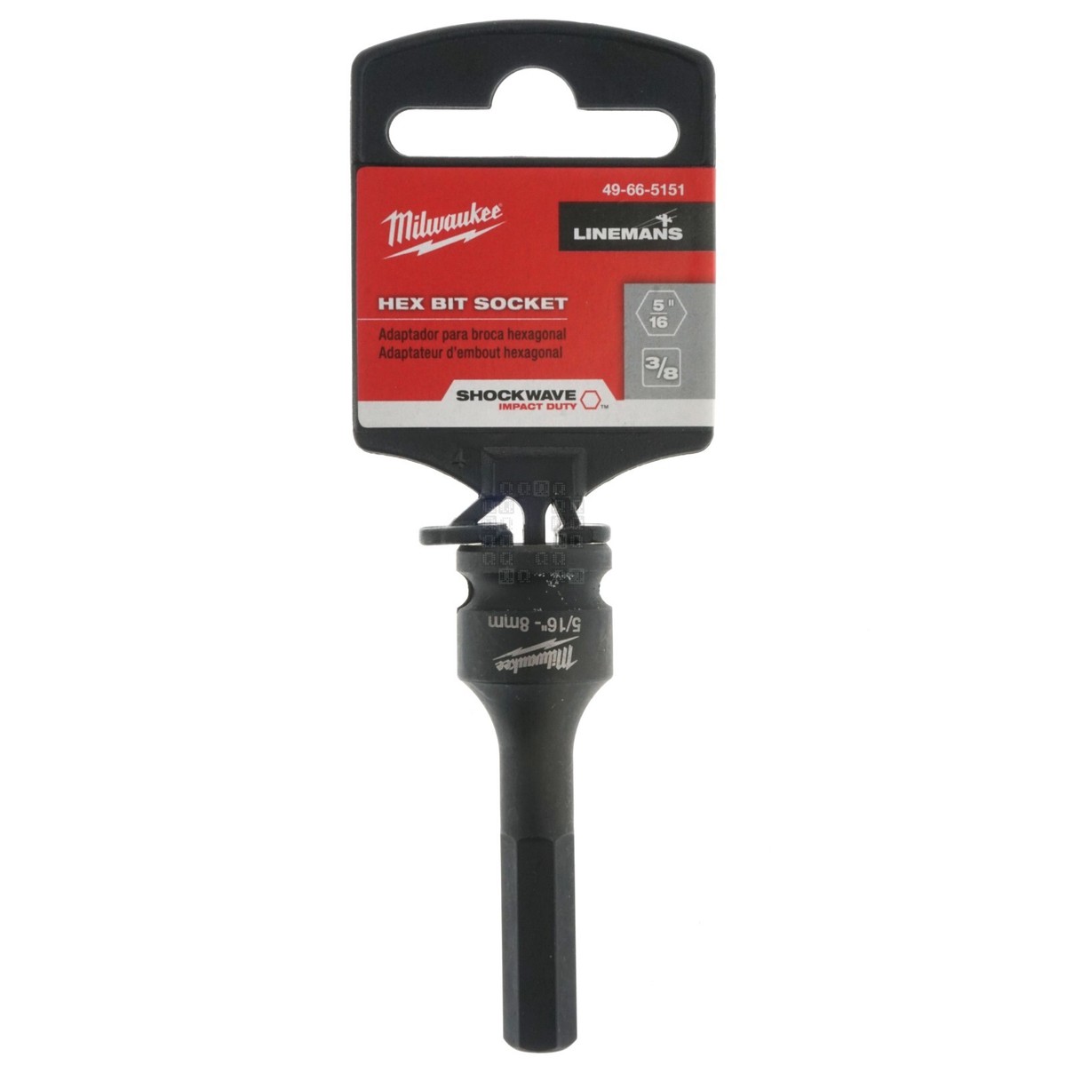 Milwaukee 49-66-5151 SHOCKWAVE Lineman's 3/8