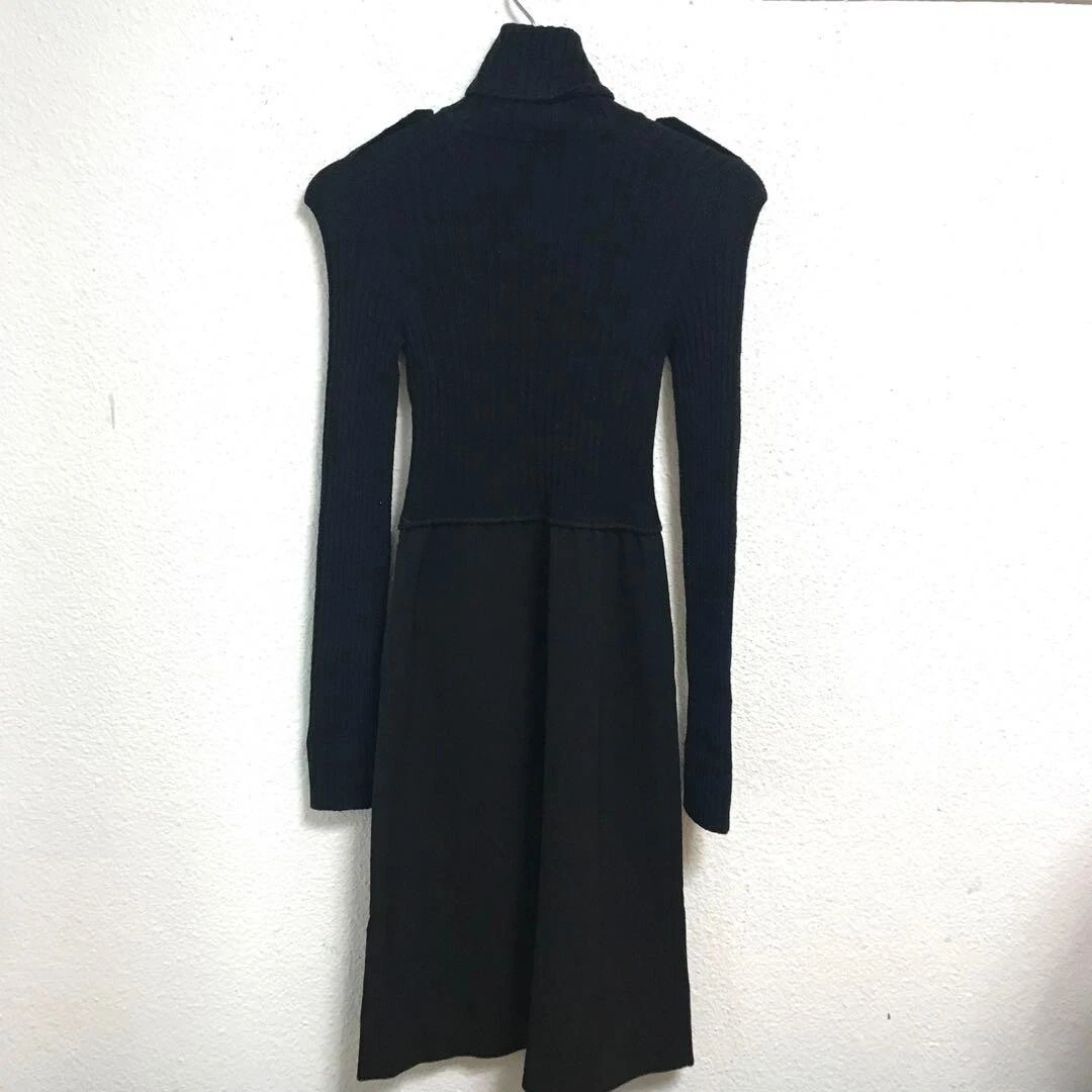 Authentique robe Gucci manches longues nylon laine rayonne manches longues occasion taille 40