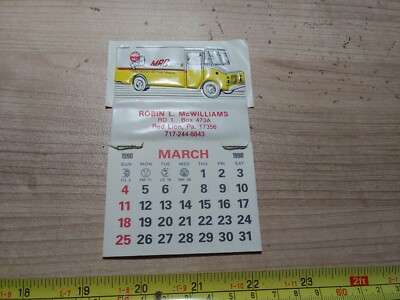 Vtg 1990 Robin L. McWilliams Red Lion PA MAC Tools Advertising Partial  Calendar | eBay
