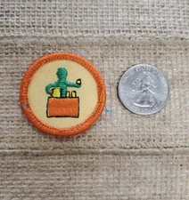 Vintage GSA Junior Girl Scout Patch Badge Business Wise Lemonade Stand