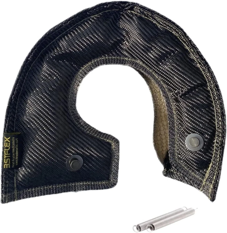 T3 GT30 GT32 GT35 Fibra de Carbono Turbo Manta Protector Térmico Turbocompresor Cubierta Envoltura Foto 4 de 4