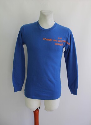 Supreme x Comme Des Garcons CDG Shirt Long Sleeve Tee size S Supreme x Comme Des Garcons CDG Shirt Long Sleeve Tee size S