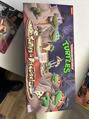 NECA Teenage Mutant Ninja Turtles in Disguise 4 Pack 7'' Action Figues  NEW