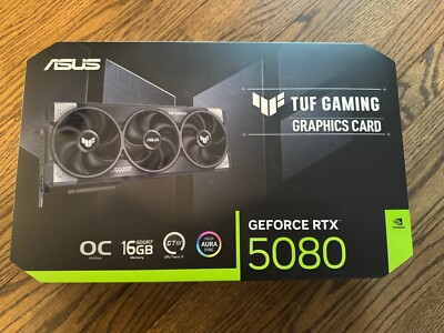 NEW ASUS TUF Gaming GeForce RTX 5080 16GB GDDR7 OC Edition