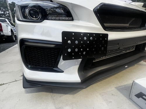 Bumper Tow Hook License Plate Mount Bracket For Subaru WRX & WRX STi 2015-2021 - Picture 3 of 24