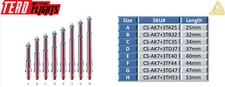 Cuesoul Tero AK7 Carbon Rod Dart Shafts -Red