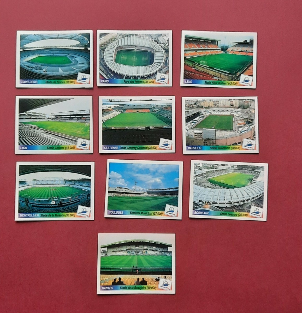 STICKER STADE NANTES n°13 WORLD CUP FRANCE 98 Panini 1998