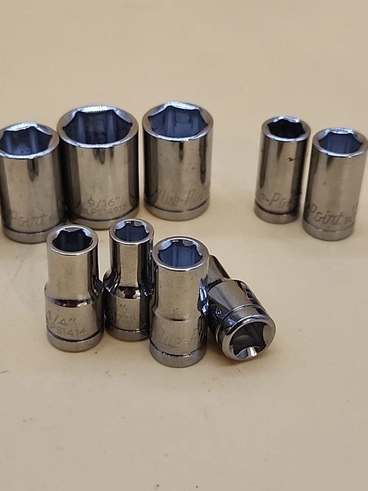  Blue-Point 3/16-5/8" 6 Point SAE Socket set 10ea USA  - Image 4 of 4
