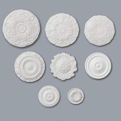 Deckenrosette Medaillon Blumendekor klassisch verziert Leuchte Kronleuchter Funktion
