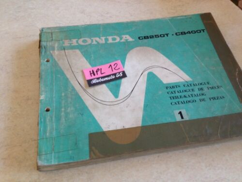 Honda CB250T CB400T CB 250 400 T parts list catalogue pièces détachées éd. 77 - Afbeelding 1 van 12