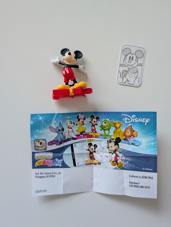Kinder Joy Disney 2025 VT334A Mickey + BPZ USA Never Assembled | eBay