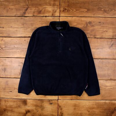 Vintage Nautica Outdoor Jacket L Fleece Fleece USA Made Blue