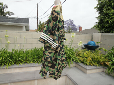 a bathing ape BAPE x adidas SB JERSEY, Camo DW9285, Medium, Large