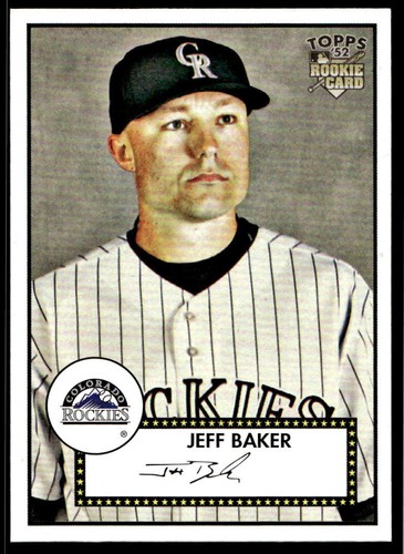 2007 Topps Rookie 1952 Edition 16 Jeff Baker Rockies Baseball Card - 第 1/2 張圖片