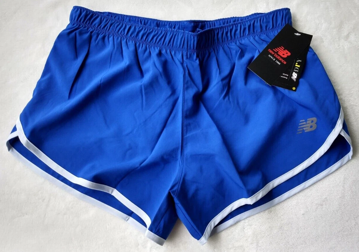 NEW BALANCE WOMEN'S CORE ROYAL BLUE ATHLETIC RUNNING SHORTS SIZE M - NWT