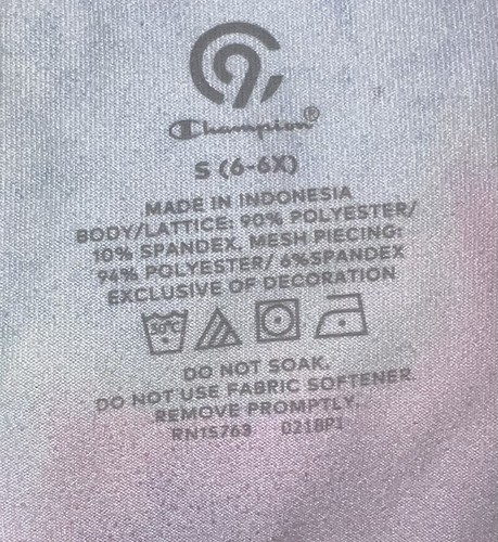 Girls C9 by Champion Tie Dye Athletic Capri Pants-EUC-Size 6/6X - Picture 3 of 3