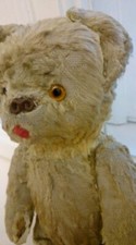 ANTIQUE BEARv Vintage Teddy Bear Straw Stuffed
