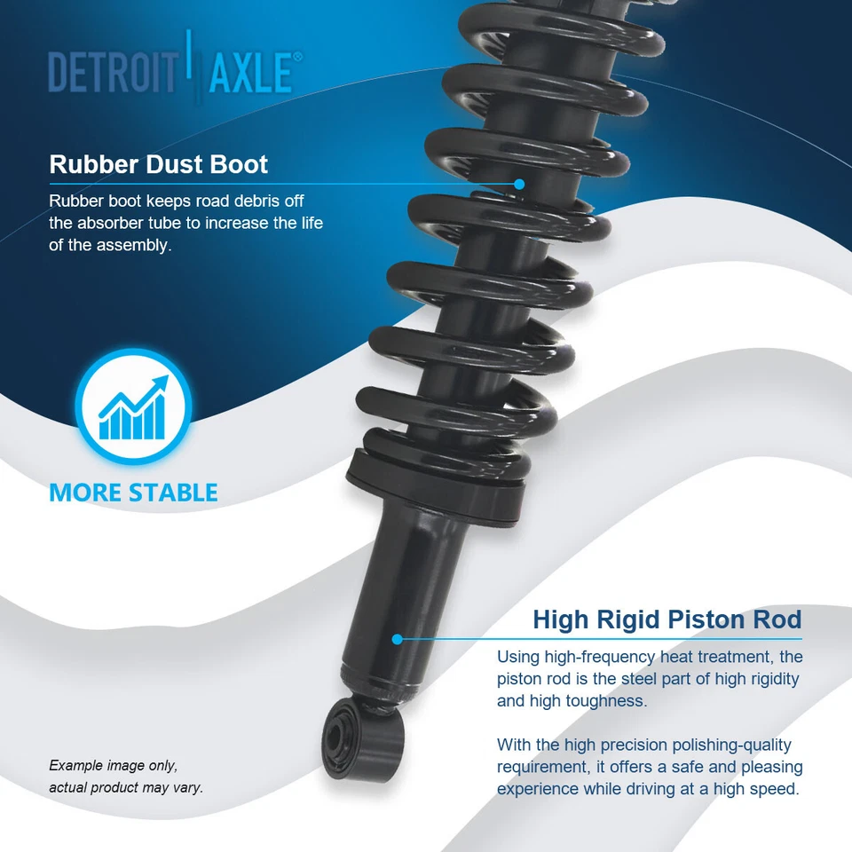 Amortiguadores traseros 4x4 puntales delanteros extremos de varilla de amarre para Toyota Tundra 2003 2004 2005 2006 Foto 4 de 4