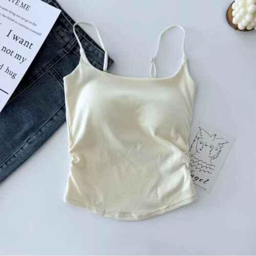 With Pleated Waist Sexy Camisole With Breast Pads All-in-one Beautiful Back - Picture 14 of 20