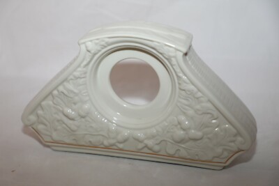 Belleek Ireland Porcelain Oak Leaves Acorns Mantel Clock Case Only EUC 