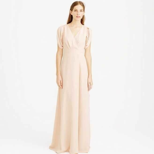 j crew champagne bridesmaid dress Champagne Bridesmaid Dress Chiffon Size Large