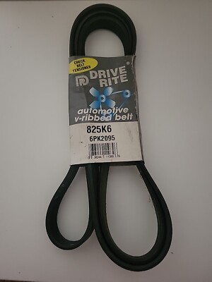 Drive Rite Dayco Serpentine Belt 825K6 (New Old Stock)