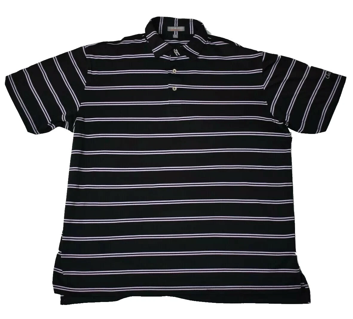Manga corta negro Peter Millar camisas y otros de golf para hombres