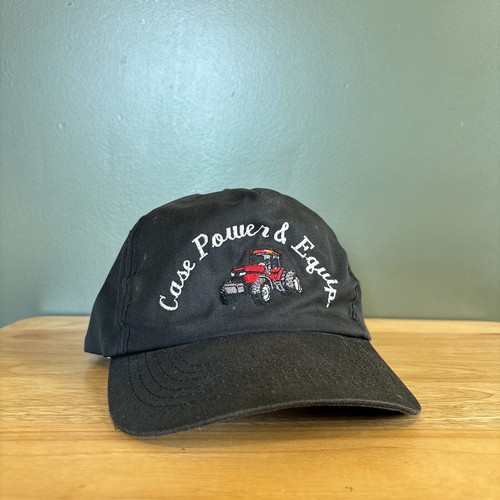 Vintage Case Power & Equipment Red Farm Tractor Strapback Hat