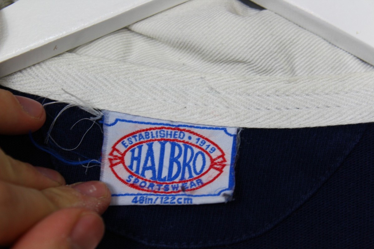 Maillot Rugby Vintage F.F.R ÎLE DE FRANCE Halbro, Années 90, Taille S/M, Bleu/blanc