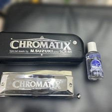SUZUKI chromatic harmonica Standard Model SCX-48 12 Hole 48 Sound