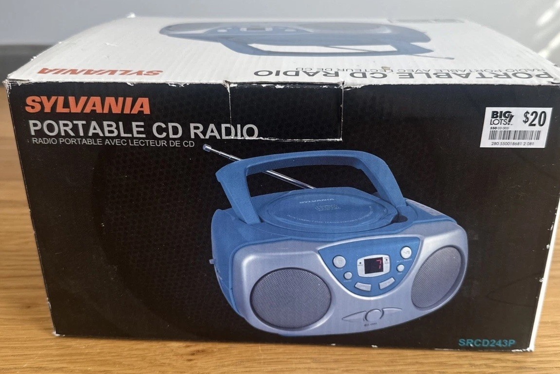 Am/fm Radio Tested/works New Blue