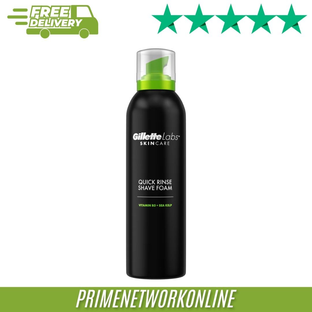 Gillette Labs Quick Rinse Shaving Foam for Men (240ml) 100% ORIGINAL ⭐⭐⭐⭐⭐