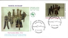 3197+FDC ENVELOPPE 1er JOUR .    MARCEL DUCHAMP  NEUF MOULES MÄLIC