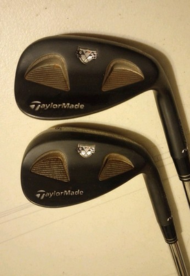 #ad TaylorMade RAC Black TP 2 Wedge Set 52.08 56.12 Degrees Steel RH Org. Grips $79.99