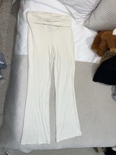 Gina Tricot Women’s White Flared Leggings Size M