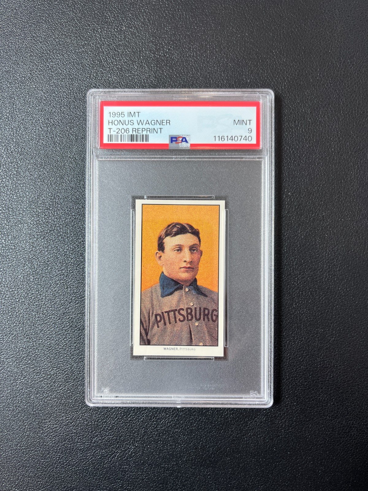 1995 IMT Honus Wagner T-206 Reprint PSA 9 BJPP