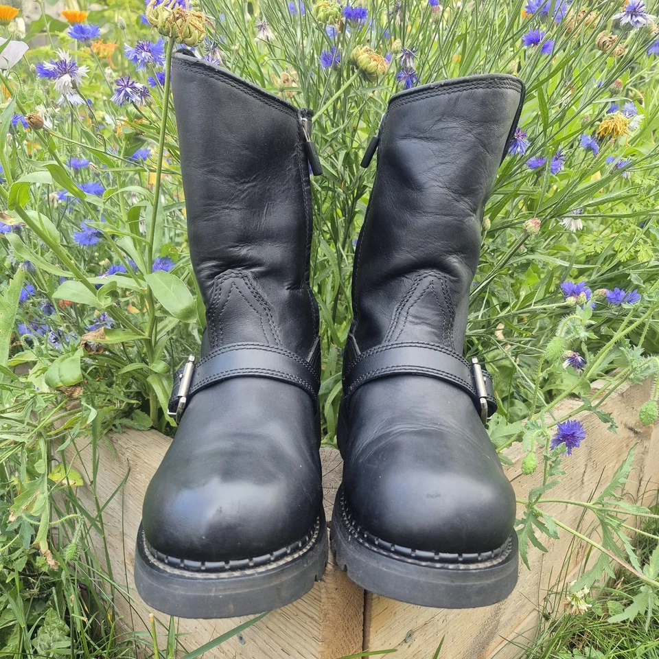 Ariat металлические крепления сплава H2O черный мотоциклетные ботинки мужской размер 10EE - Изображение 4 из 4