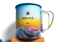 Snow Peak Titanium Mug 450 MG-143 Limited Anodized Art Color Camping Cup NEW