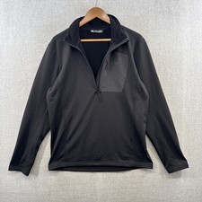 Helly Hansen Versalite 1/2 Zip Fleece Pullover Mens Medium Black Waffle Thermal