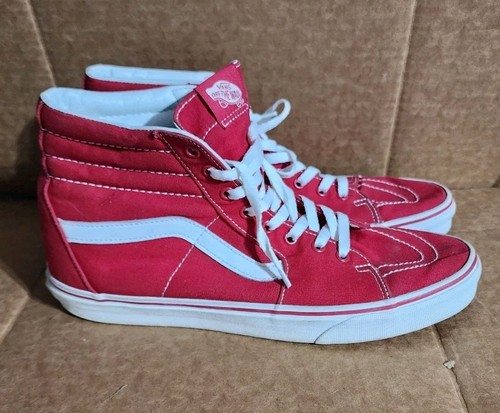 Vans off the wall Hi Top skate shoes lace up sneakers red white Men's size 11.5 - Picture 2 of 6