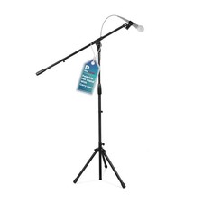 Black Promaster Tripod Microphone Stand Adjustable Gooseneck Boom Arm Studio