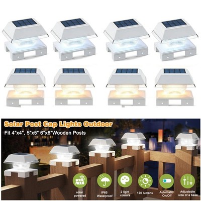 8Pack Square Fence Post Lights For 3.5x3.5 to 5.5x5.5 inch Wooden Posts ...