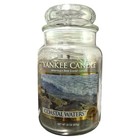 Yankee Candle Coastal Waters Large 22oz White Label Discontinued Retired Burned