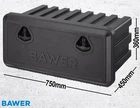 Bawer belt box 750x360x450 with bracket storage box under cabinet trailer box box