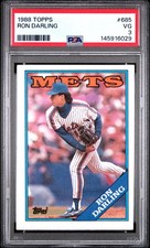 1988 TOPPS #685 RON DARLING PSA 3