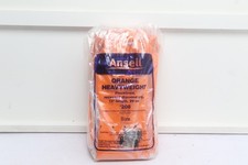 12 pairs of Ansell Orange Heavyweight Flocked 13 " Gloves 208 Size 10