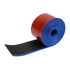 Universal 13Ftx3.74In Car Side Skirts Protector 4m x 9.5cm L x W Blue